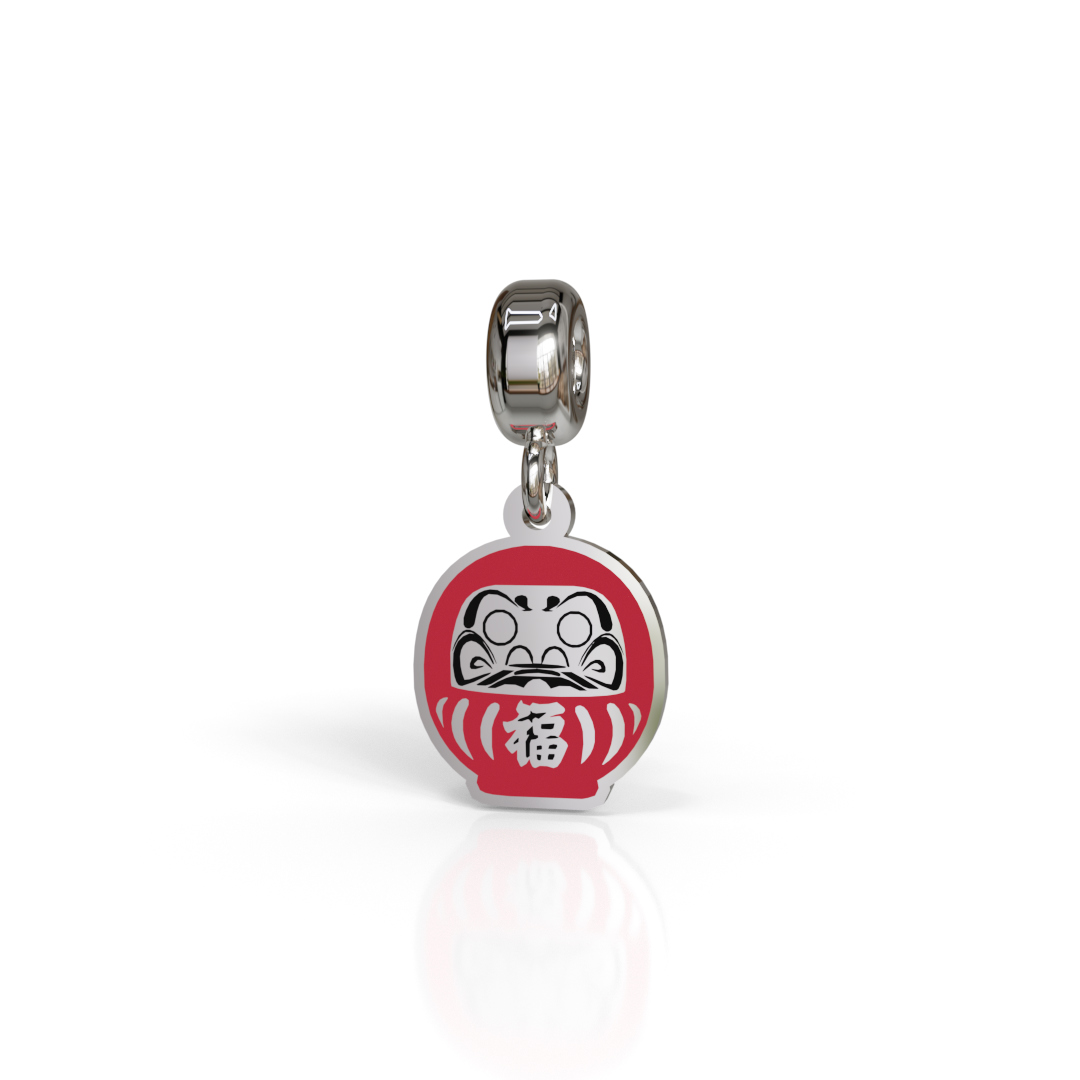 Charm pendente Lettera in argento 925 con smalto. Adatto per bracciale rigido o come pendente per catenina. Made in italy by breezy