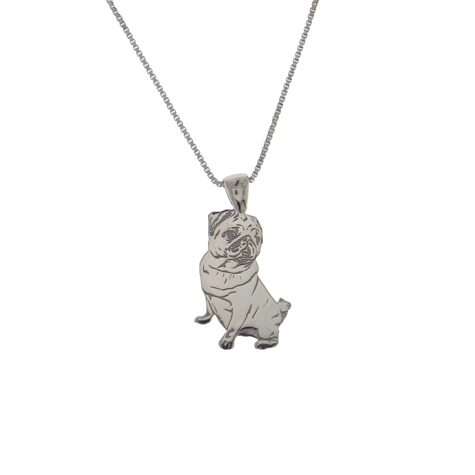Collana in Argento 925 – Amico a 4 Zampe (Carlino)