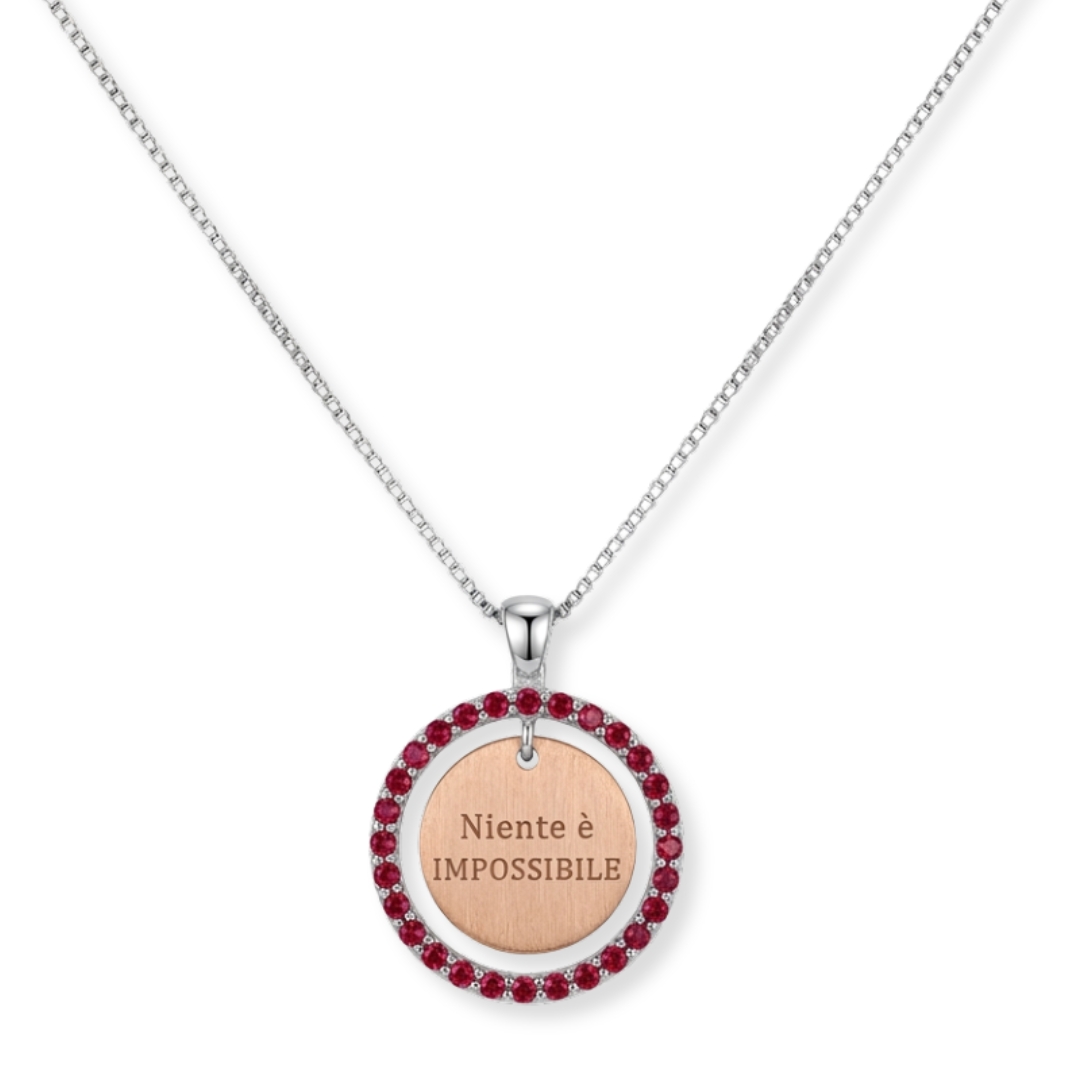 Collana Niente è Impossibile argento, made in italy by breezy