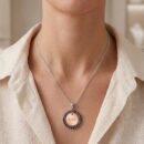 Collana in Argento con Ciondolo "RARA" indossata, made in italy by breezy
