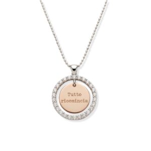 Collana Argento "Tutto ricomincia" e Zirconi | Gioielli Breezy, made in italy