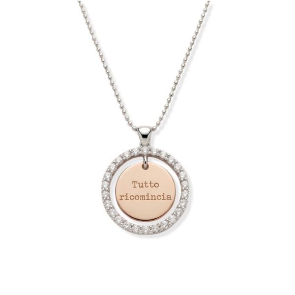 Collana Argento "Tutto ricomincia" e Zirconi | Gioielli Breezy, made in italy